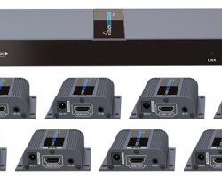 Lenkeng LKV718Pro – Разветвитель-удлинитель 1*8 HDMI, ИК, CAT6, до 40 метров